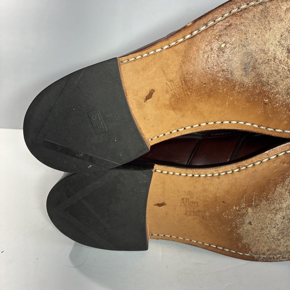 Allen Edmonds Enfield Kiltie Tassel Moc Toe Leather Loafer Mahogany Sz 8.5C - Picture 12 of 13